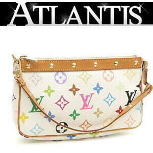 Louis Vuitton Pochette Accessoires Accessory Pouch Multicolor White